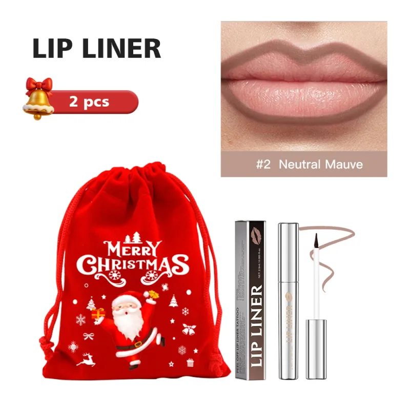 Lápis delineador labial descascável, mancha labial, tatuagem, longa duração, fosco, à prova d'água, transferência de manchas, cosmético labial, presente de natal