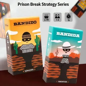 Bandido Bandida Cooperative Board Game Prison Break Strategy Card Game 1-4 Player Family Party Puzzle Tabletop Game Para sa Lahat ng Edad