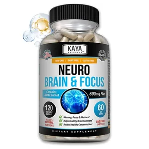 Viên nang tăng cường trí não Nootropic - Vitamin tập trung trí nhớ Rõ ràng & Hiệu suất nhận thức Hỗ trợ giảm căng thẳng