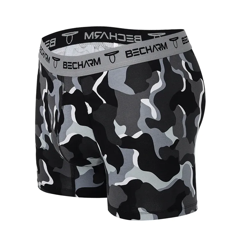 Nieuwe heren Slipje Boxers Shorts CAMO zachte elasticiteit Grote Maat Set van Mannen Onderbroek Mannelijke Slips Boxer Man Sexy kleding Korte