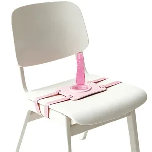Eller Serbest Yapay Penis Sandalye Montajı - Sürüş Keyfi ve Çiftler için Ayarlanabilir Askılı Silikon Vantuz Askısı
