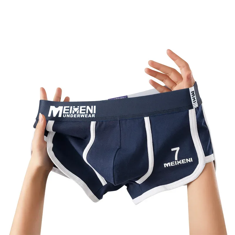 Celana Pria Celana Pendek Panah Melar Fashoin Celana Dalam Breathbale Kantong Cembung U Pakaian Dalam Calzoncillo Hombre Boxer Selangkangan 3D
