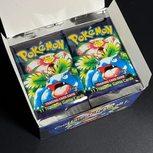 1ST Edition Basisset 1999 Booster Pack TCG Basisset Onbeperkt spelkaarten Pokemon Charizard Blastoise Venusaur PTCG Collectible