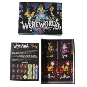 „Hidden Identity Word-Brettspiel im Werwolf-Stil, Wortratespiel, interaktives Kartenspielzeug für Zusammenkünfte mit mehreren Personen“, Kartenspiel, Brettspiel, ideal als Geschenk für Familientreffen
