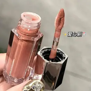 Brillant à lèvres marron Transparent gla