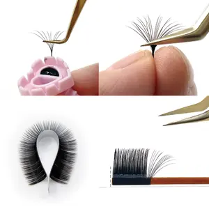 12 Rows/Tray False Eyelashes J B Curl 6-20mm Eyelash Extensions Matte Black Lashes Makeup Tool