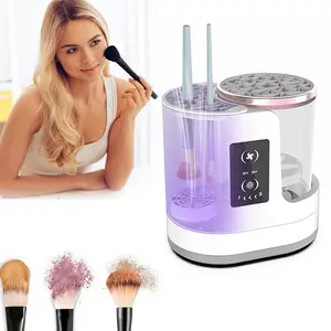 NY Elektrisk 3 I 1 Makeup Børste Rensemaskine Makeup Børste Tørretumbler Bærbar Automatisk USB Kosmetiske Børster Renseværktøj