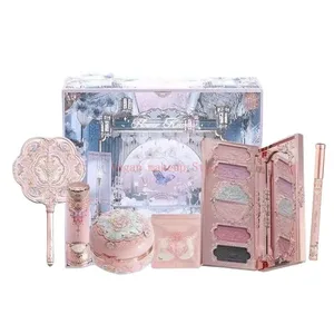 Flowerknows Butterfly Cloud Collar Collection Gift Set Makeup Kit Blush Lipstick Eyeshadow Palette All In One Box For Women
