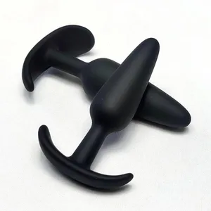 100% Soft Silicone 3 Sizes Anal Plug Butt Plug Stimulator Massager Adults Sex Toy for Men/Women Unisex Gay Prostate Anal Trainer