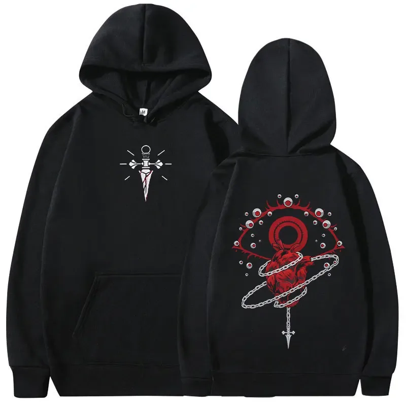 Anime Hunter X Hunter Hupparit Kurapika Phantom Troupe -hupparit Miesten Naisten Vaatteet Ylisuuret villapaidat Streetwear