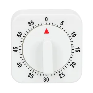 Temporizador mecânico ferramentas de cozinha quadrado branco ferramentas de cozinha 60 minutos temporizador de cozinha lembrete de alarme de contagem regressiva