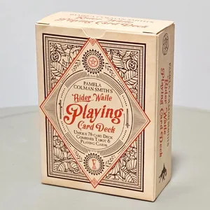 Baralho de cartas de jogo RWS: baralho de pôquer de 78 cartas de 9 * 6 cm ilustrado com imagens RWS combina tarô e cartas de jogar com relevo duplo