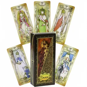 Kartu Tarot Ketakutan Rendah 78 Buah Dek Dongeng Anime Kawaii Lucu Ramalan Oracle Permainan Papan Semangat Sihir Ramah Pemula