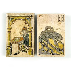 Kad Oracle Kad Hiburan Leisure Perhimpunan Keluarga Papan Dek Ramalan Bermain Permainan Kad Saiz Poker Kecil Gaya Retro