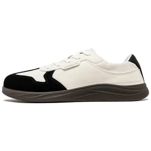 Men Women Wide Toe Box Shoes | Minimalist Artificial Leather Canvas Sneakers Lightweight Casual Lace Up Walking Shoe