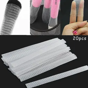 Protectores de red flexibles de malla, funda de belleza blanca, protectores de brochas de maquillaje, herramienta práctica, 20 Uds.