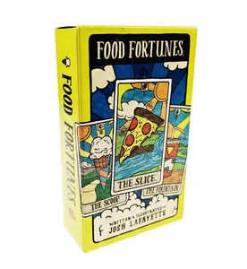Noves 78 cartes il·lustrades d'aliments i begudes Col·lecció de tarot Food Fortunes Jocs de taula Mystical Deck Endevinació imaginativa