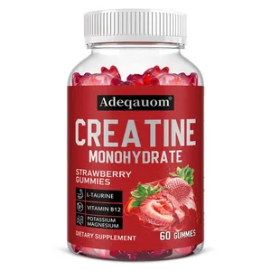 Creatine Monohydrate Gummies 5000mg Sokongan Pra & Selepas Senaman untuk Kekuatan Otot & Pemulihan Membina Vegan Jisim Otot
