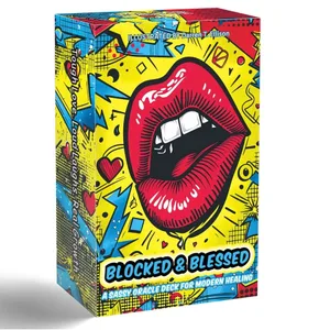 54 korttipakka 13x8cm koko BLOCKED & BLESSED ，SASSY ORACLE DECK Modern Healing Cards Set -korttipeleihin
