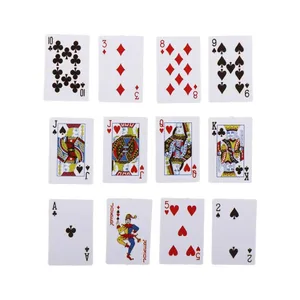 Accessoris per a casa de nines 1:12 Mini cartes de pòquer Casa de nines en miniatura Jocs en miniatura Mini cartes de pòquer Jugant a cartes de pòquer