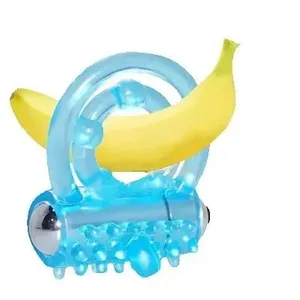 Vibrador de anéis duplos, à prova d'água, massageador de clitóris, masturbação, vibração duradoura, retardar a ejaculação, brinquedo sexual para homens