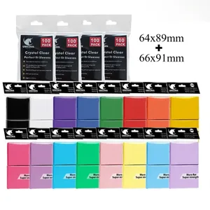 200PCS pouzdra na karty Sběratelské karty Dvouvrstvé matné pouzdro na karty standardní velikosti pro Pokémon MTG Baseball Sportovní karetní stolní hru