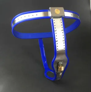 Cinturó de castitat femení d'acer inoxidable Bondage BDSM Roba interior de castitat ajustable Joguines sexuals per a dona Dispositiu amb bloqueig Producte per a adults