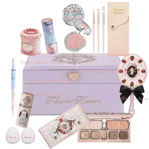 Flowerknows Strawberry Cupid All-In One Gift Box Makeup Kit Professional Palette Swan Blusher Blush Set Lip Cream Flower Knows