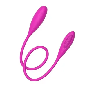 Mainan Seks Dildo Ganda Penggetar Anal Stimulator Klitoris Sumbat Bokong Telur Bergetar Masturbator Dewasa Dapat Diisi Ulang 18 untuk Wanita