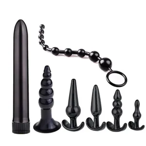 4/5/7/8 pièces/ensemble Silicone godemichet Anal gode Masturbation Plug Anal bouchon Vaginal jouets sexuels combinaison perle anale dilatateur jouets pour Gay