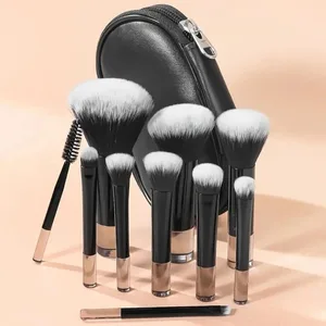 10 Pcs Mini Berus Solekan Set Berus Solekan Perjalanan