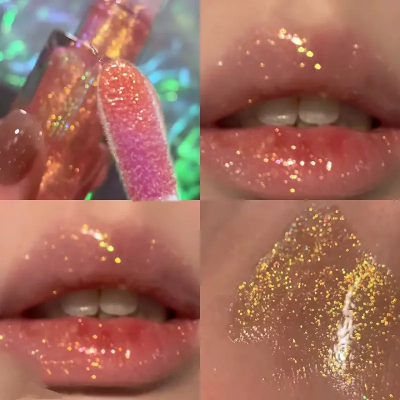 Herorange Star Shine Lip Glitter Lip Glass Shimmer Fine Glitter با ماندگاری مرطوب کننده و غیر چسبنده آرایش لب براق