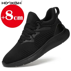 Aufzugsschuhe für Männer erhöhen die Körpergröße um 6 cm bis 8 cm. 2025 Luxusmarken-Sneaker aus echtem Leder für Herren mit versteckten Absätzen, Freizeitschuhhöhen