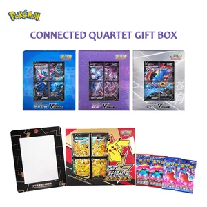 Γνήσιο Pokemon TCG Card Quartet Coupling V-Union Gift Box Set - Pikachu Mew-Two - 100% Authentic Collectible Trading Cards