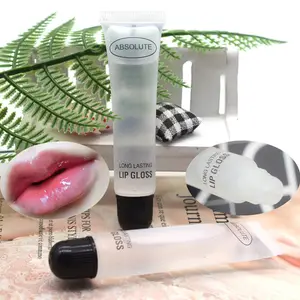 Minyak Bibir Menghidrat Jelas dalam Tiub Lembut - Rawatan Pelembapan untuk Mengurangkan Garis Bibir & Menyembuhkan Bibir Merekah Tidak Melekit 18ML