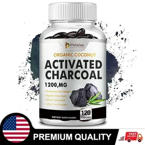 Càpsules de carbó activat 1200 Mg - Suporta la salut intestinal La salut digestiva alleuja la inflor i millora la immunitat