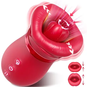 Zungenwackelvibrator für Frauen, Vakuumsauger, Klitoris-Stimulator, weiblicher Masturbator, Brustwarzen, Klitoris-Sauger, Sexspielzeug für Frauen