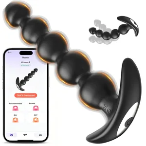 Vezeték nélküli távoli anális dugó 10 vibrációs üzemmódú vibrációs prosztata masszírozó APP vezérlő dugó, felnőtt szexjátékok nőknek, meleg férfiaknak