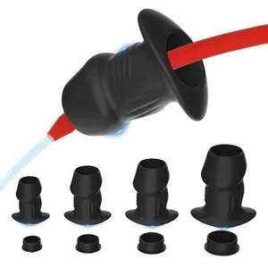 Rỗng Silicone Hậu Môn Đính Hạt Mông Cắm Hậu Môn Dilator Mở Rộng Đường Hầm Enema Tuyến Tiền Liệt Massage Đồ Chơi Tình Dục Dành Cho Nữ Thủ Dâm
