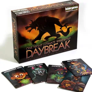 One Night Ultimate Daybreak, tolles Kartenspiel für die ganze Familie, schnelles und unterhaltsames Spiel, versteckte Rollen, Bluffen, ultimatives Partyspiel