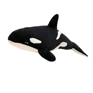 50/70cm Orca Killer Whale Plush Cushion Soft Black White Whale Throw Pillow Bedroom Sofa Decor Ocean Themed Plush Pillow Gift