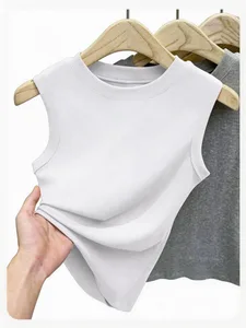 1 stks Zomer Meisje Vesten Vrouwtjes Effen Sexy Bh Womens Leisure Tank Tops Lady Inside Wear Camisoles Slanke Geen Gewatteerde ondergoed Tops