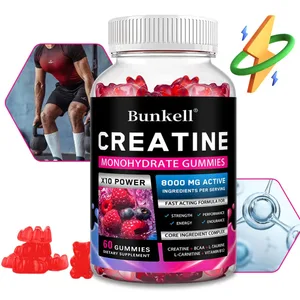 Creatine Monohydrate Gummies - 8000 Mg Pra/selepas Latihan Kekuatan Kecergasan Pembinaan Otot Membekalkan Suplemen Tenaga