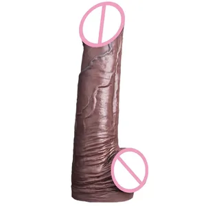 Superpehmeä silikonidildo imukupilla Joustava iso penis G-pisteen kiinnitettävä seksilelu naisille miehille lesbo