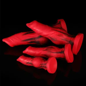 Kæmpe Silikone Fantasy Dyr Dildo Anal Plug Prostata Sex For Mænd Kvinder Big Knot Hund Dildo Sugekop Butt Plug Pik Sexlegetøj18