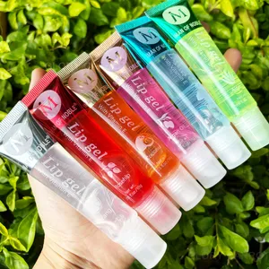 6 ks Ovocná příchuť Watery Glossy Lip Gloss Set Čirý gel na rty Hydratační hydratační lesk na rty Dámský make-up na rty Velkoobchod
