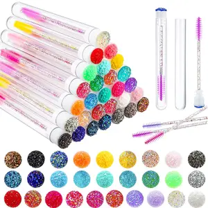 50/100pcs Reusable Eyelashes Brush Tube para sa Eyelash Extension Disposable Mascara Wands Eyebrow Brush Applicator Eyelash Brushes