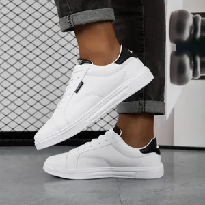 Męskie buty Wygodne na co dzień dla kobiet Białe skórzane trampki Lekkie chodzenie Płaskie sportowe na świeżym powietrzu Bieganie Tenis Zapatillas