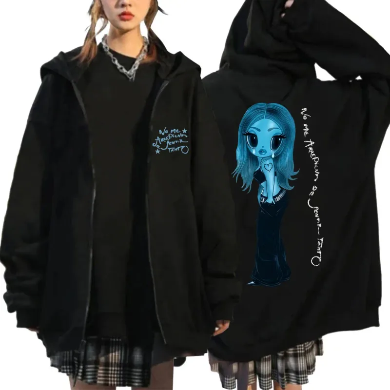Karol G No Me Arrepiento De Sentir Tanto Nuevo Álbum Sudaderas Con Cremallera Fans De La Música Cárdigan Sudaderas Hombres Mujeres Abrigos Sueltos De Lana