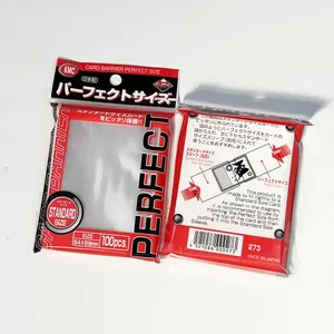 Fundas transparentes para tarjetas KMC, 100 Uds., fundas para tarjetas comerciales, ajuste perfecto, tamaño estándar, tarjetas de juego de mesa, Protector exterior de 64x89mm